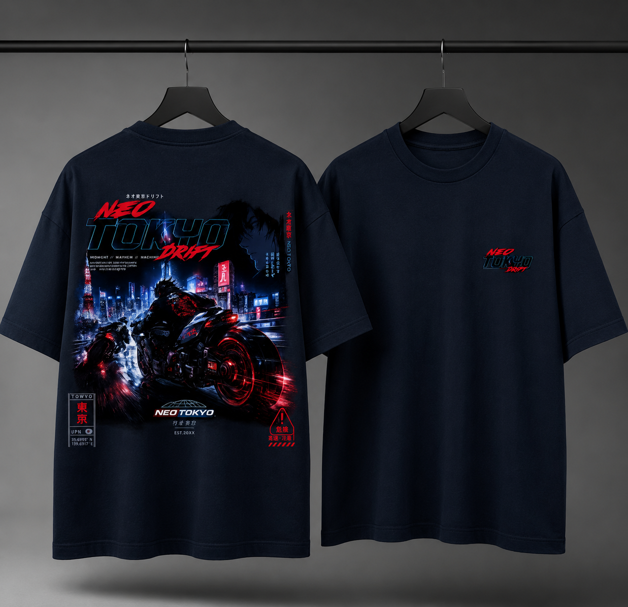 Neo Tokyo Drift — Oversized Streetwear Tee
