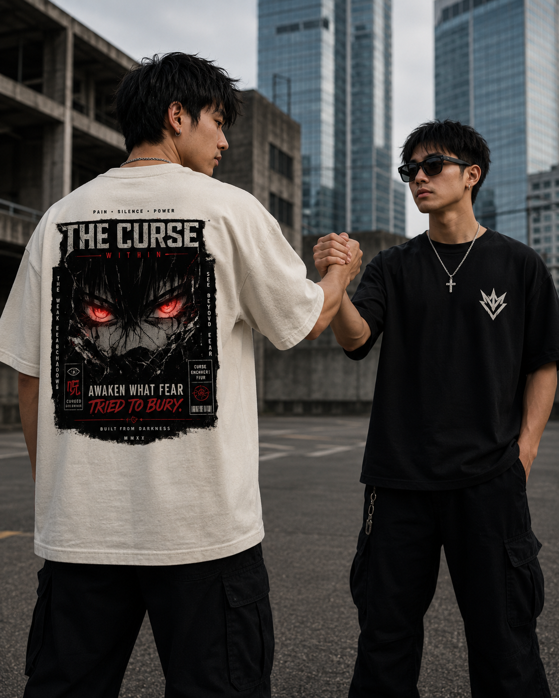 The Curse Within Oversized Tee – Off White