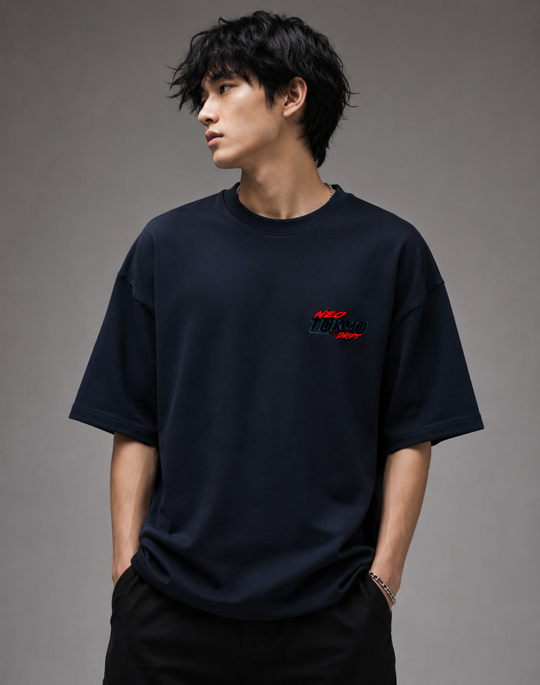 Neo Tokyo Drift — Oversized Streetwear Tee