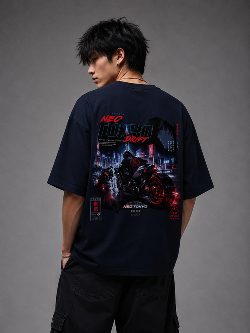 Neo Tokyo Drift — Oversized Streetwear Tee