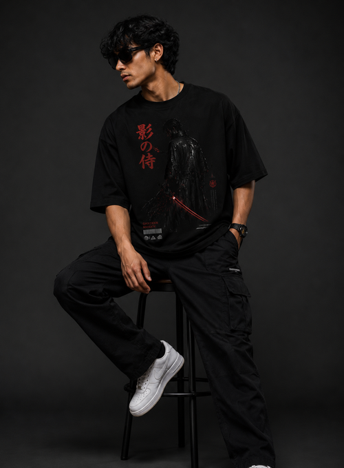 Shadow Samurai Oversized Streetwear T-Shirt